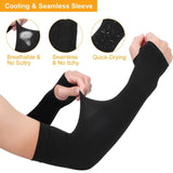 5-Pairs: Cooling Arm Sleeve Anti-UV Sun Protection Outdoor Recreation - Tophatter Daily Deals
