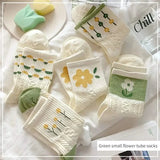 5-Pairs: Stylish Retro Floral Socks Women's Socks & Hosiery - Tophatter Daily Deals
