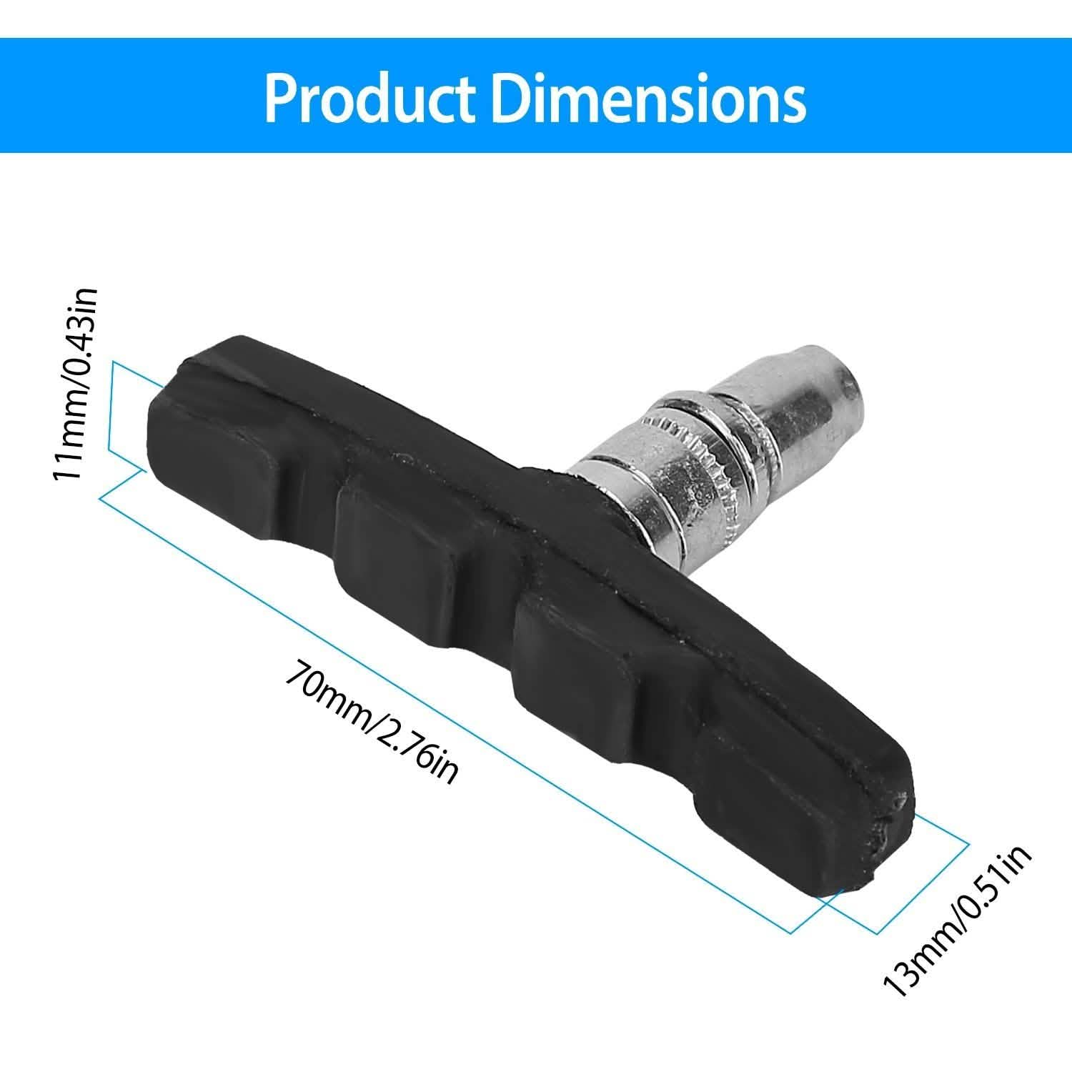 5-Pairs: V Bike Brake Pads Outdoor Recreation - Tophatter Daily Deals