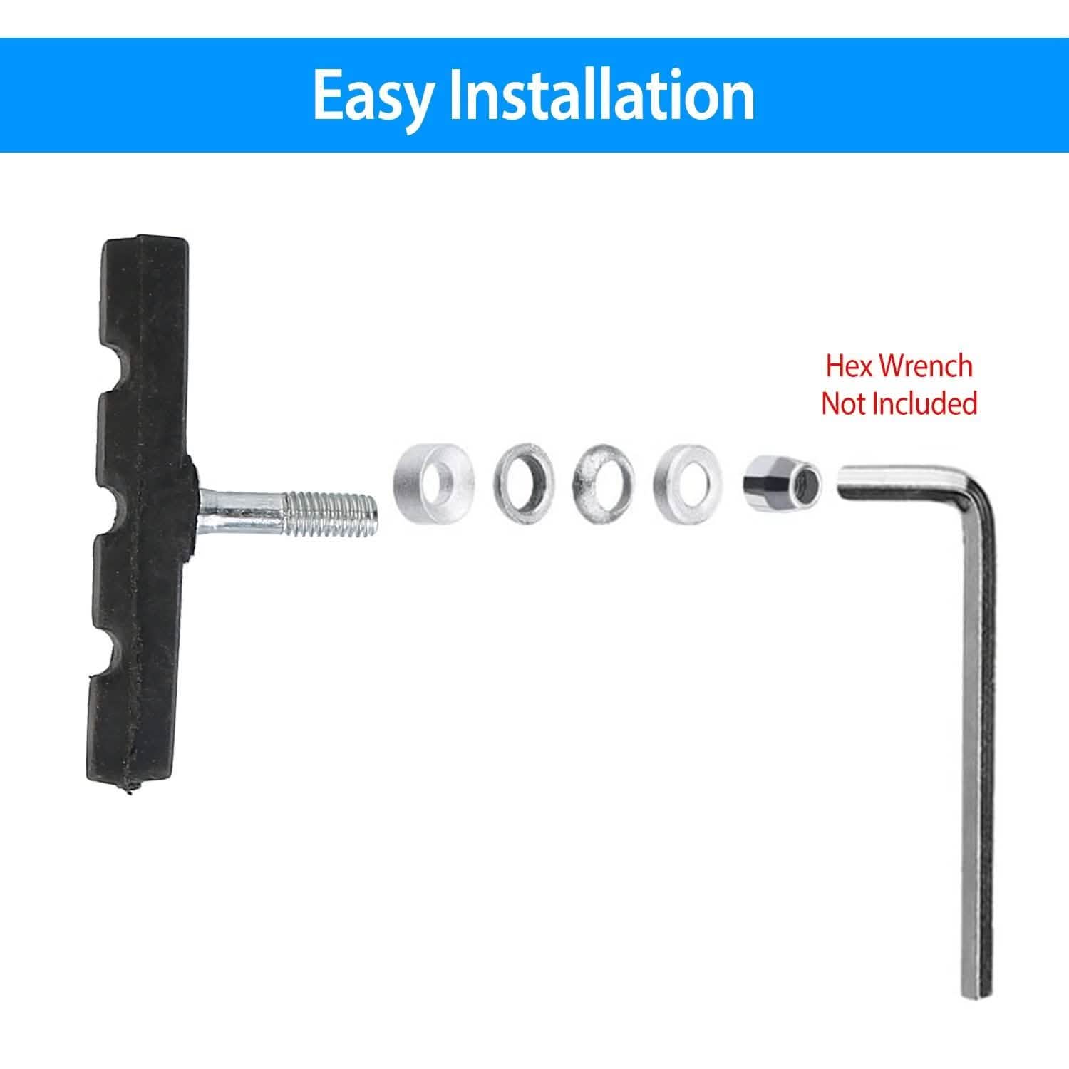 5-Pairs: V Bike Brake Pads Outdoor Recreation - Tophatter Daily Deals