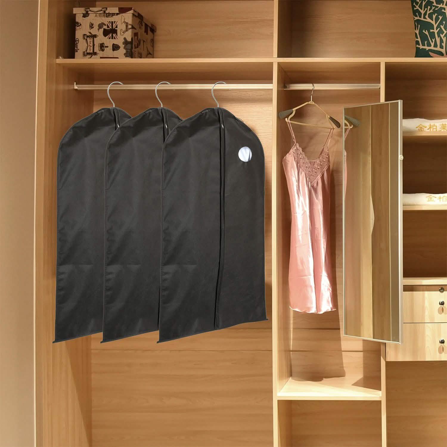 5-Piece: 39" Garment Bags Hanging Suit Bags Covers Storage & Organization - Tophatter Daily Deals