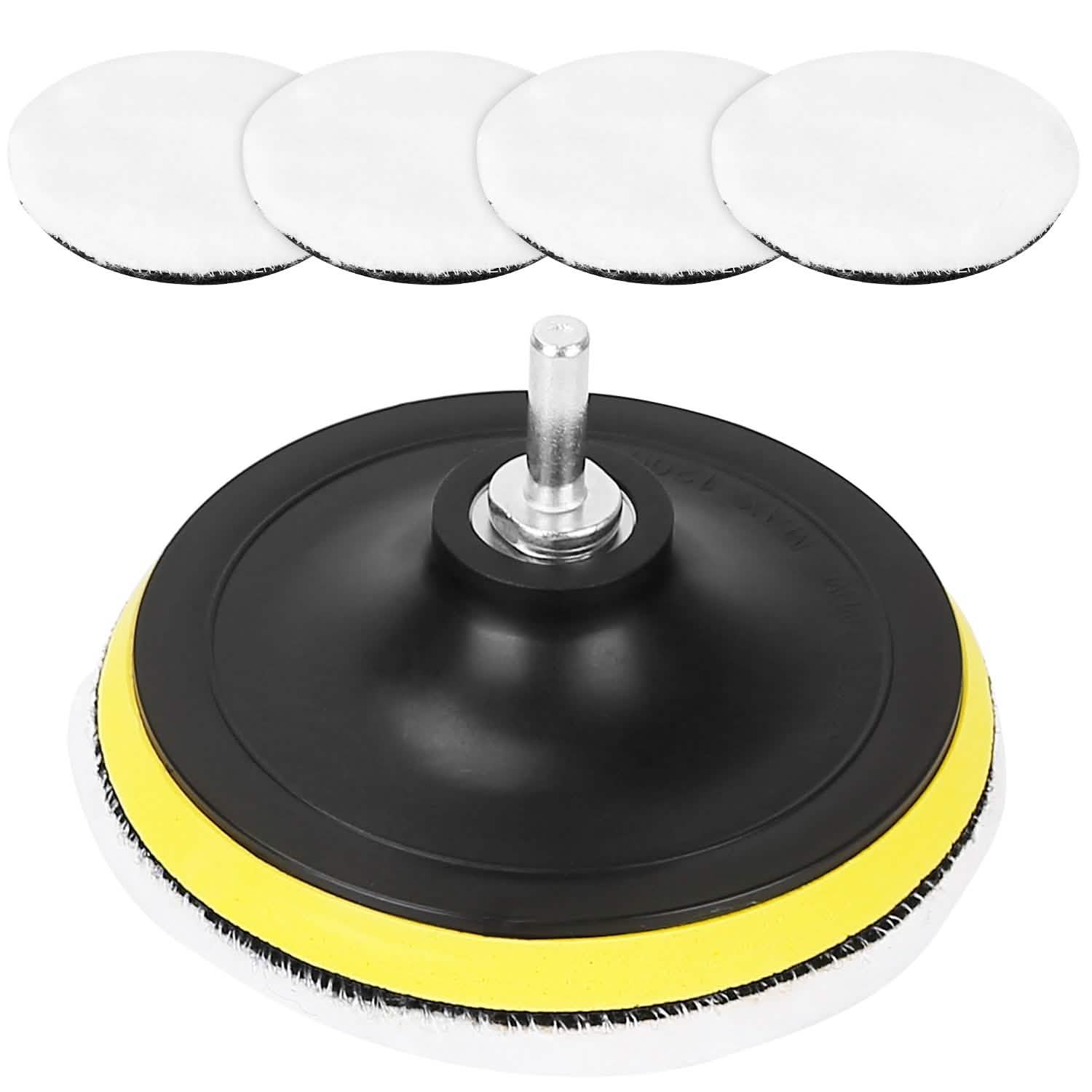 5-Piece: 6" Buffing Polishing Pads Automotive - Tophatter Daily Deals