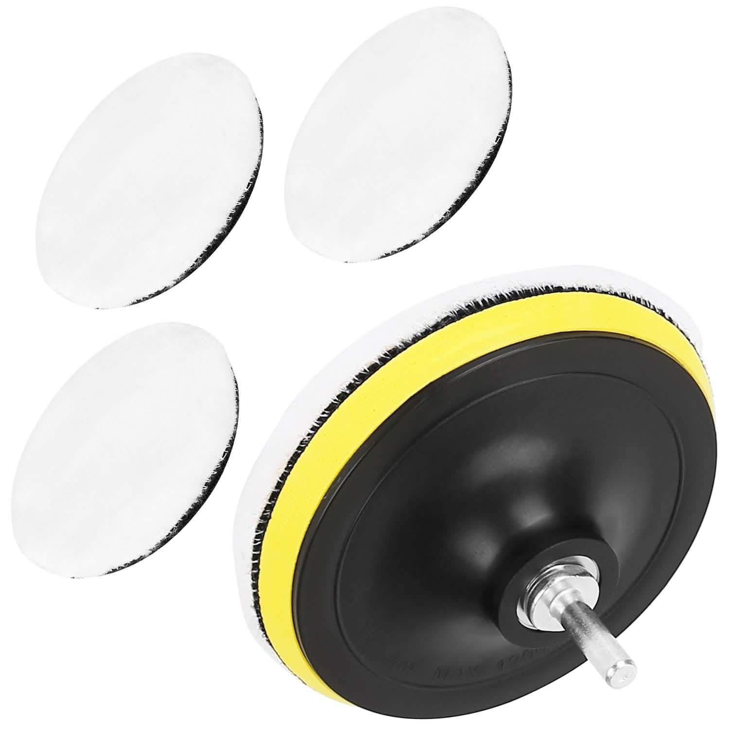 5-Piece: 6" Buffing Polishing Pads Automotive - Tophatter Daily Deals