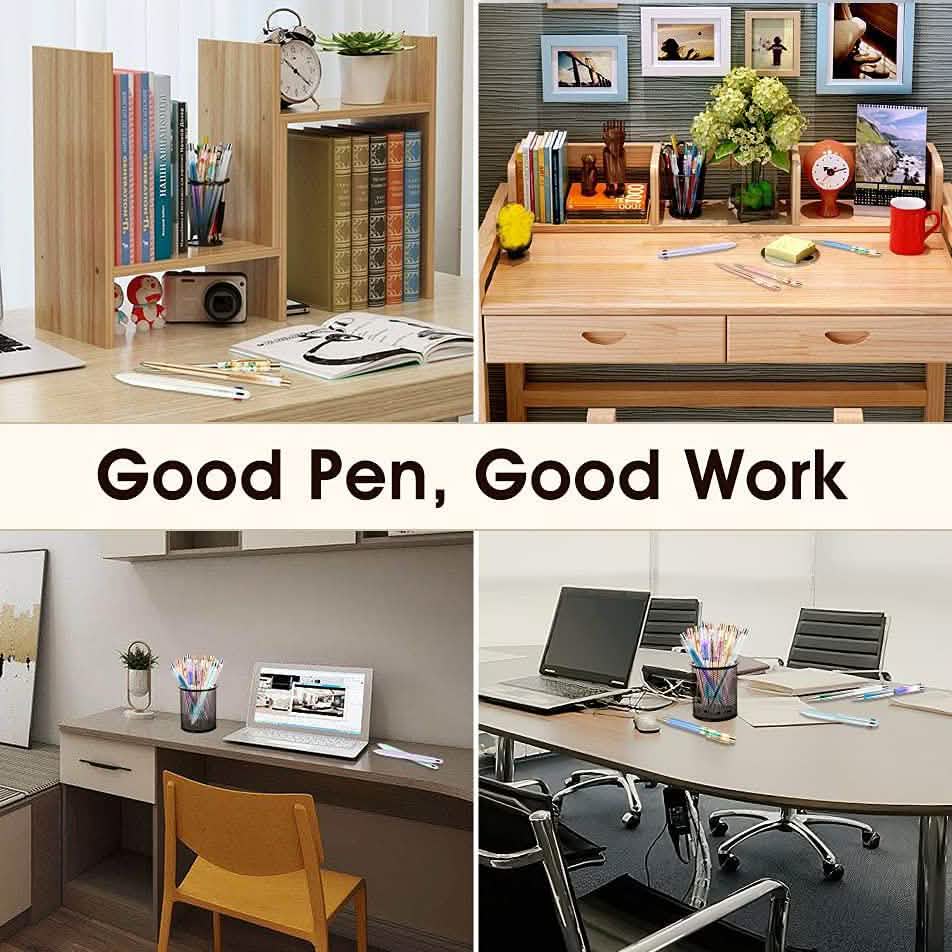 5-Piece: Bling Dynamic Liquid Ballpoint Pens School, Office & Art Supplies - Tophatter Daily Deals