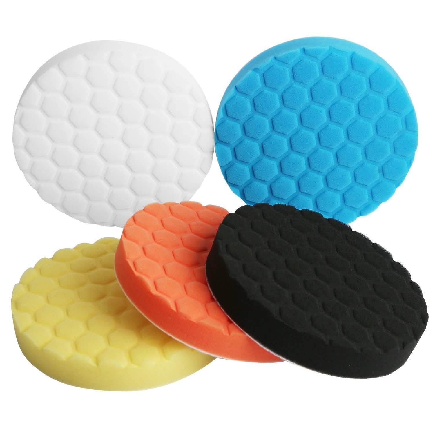 5-Piece: Car Polishing Sponge Pads Automotive - Tophatter Daily Deals