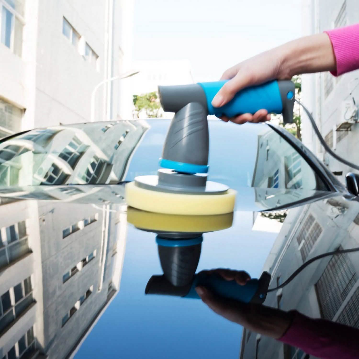 5-Piece: Car Polishing Sponge Pads Automotive - Tophatter Daily Deals