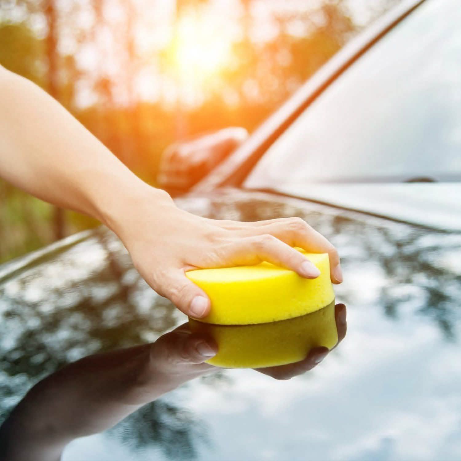 5-Piece: Car Polishing Sponge Pads Automotive - Tophatter Daily Deals