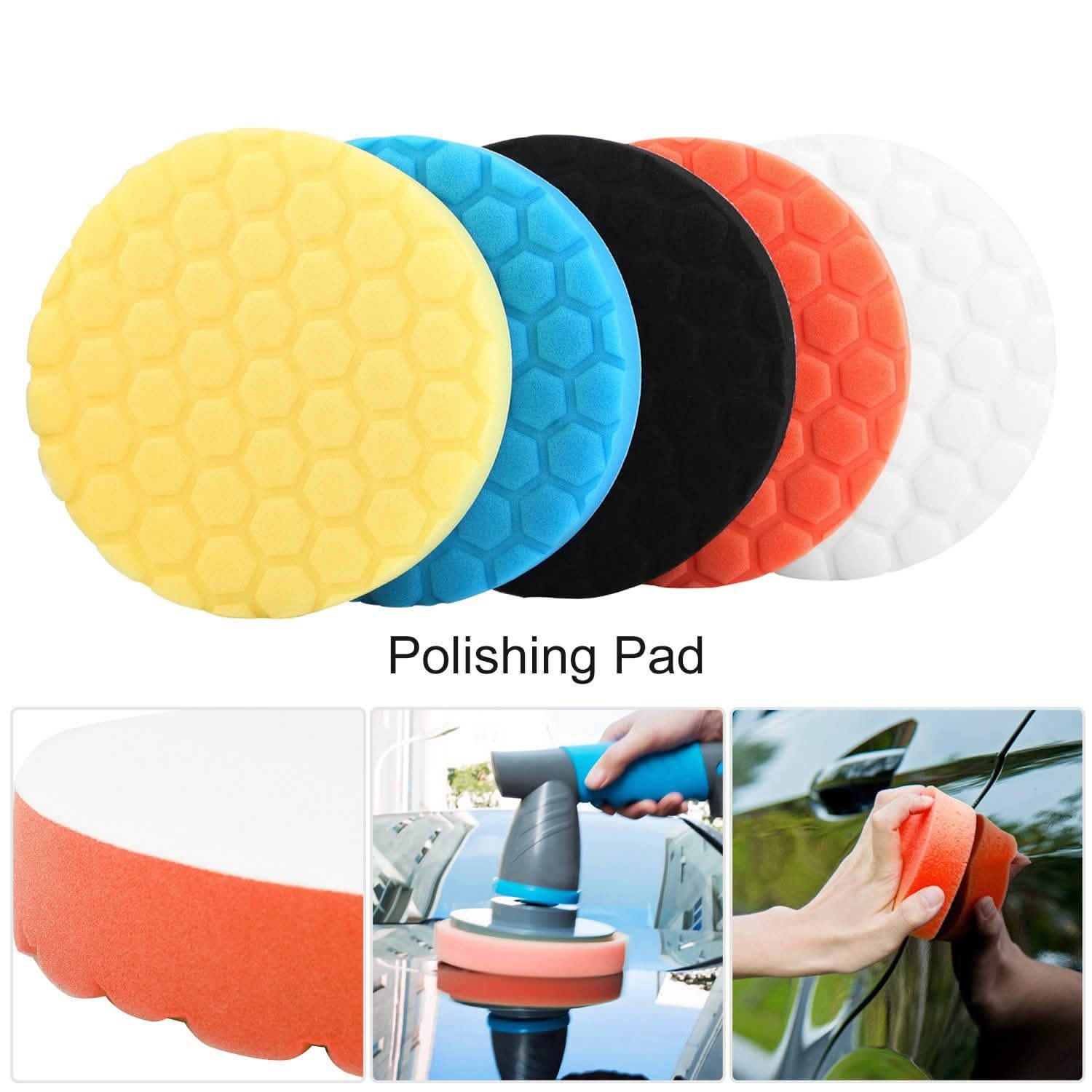 5-Piece: Car Polishing Sponge Pads Automotive - Tophatter Daily Deals