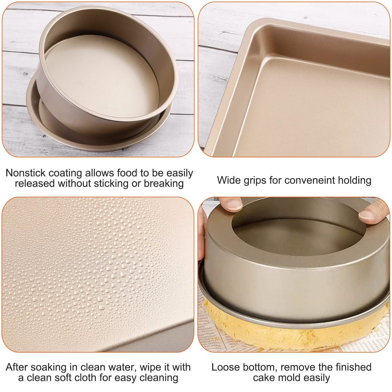 5-Piece: Nonstick Bakeware Set Kitchen Tools & Gadgets - Tophatter Daily Deals