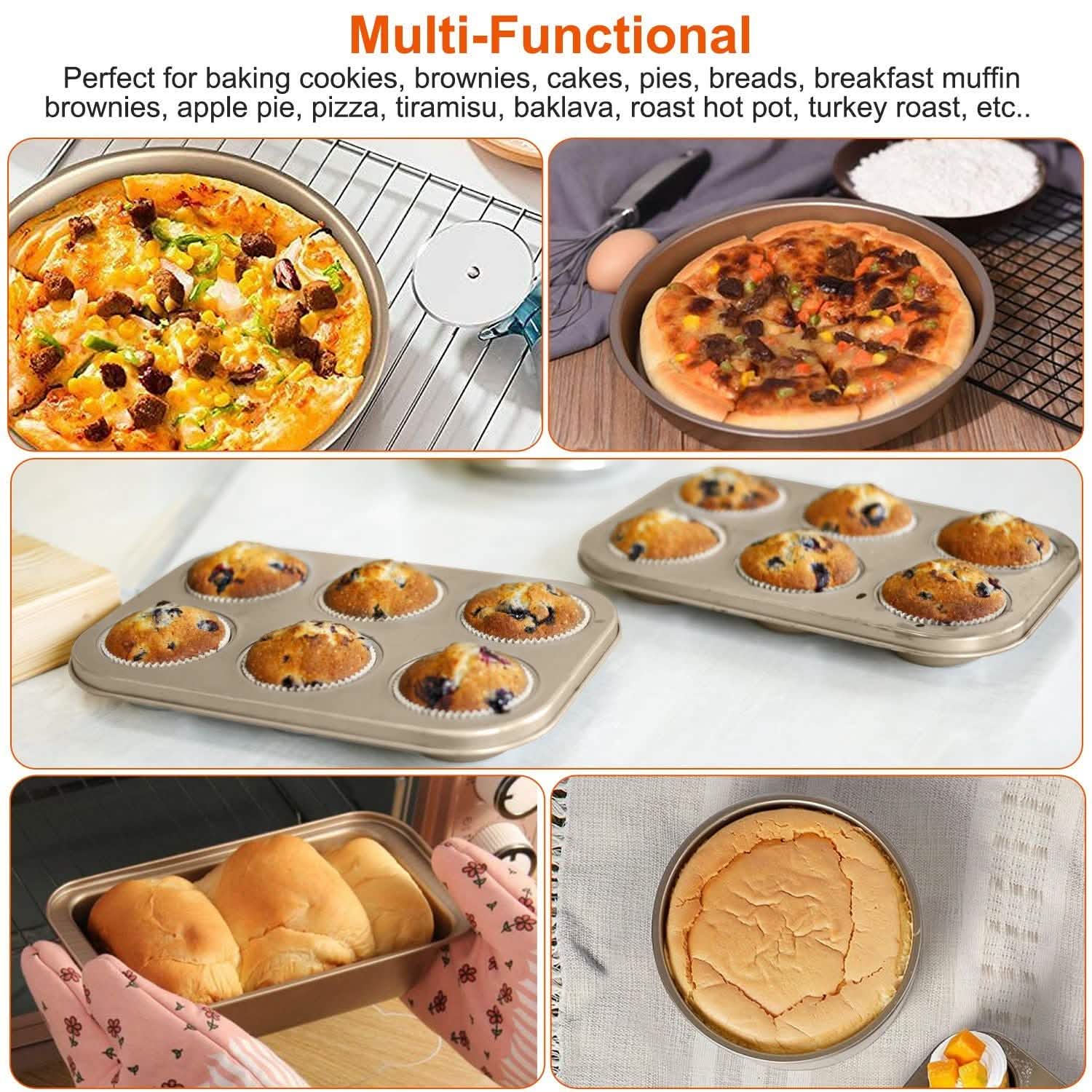 5-Piece: Nonstick Bakeware Set Kitchen Tools & Gadgets - Tophatter Daily Deals