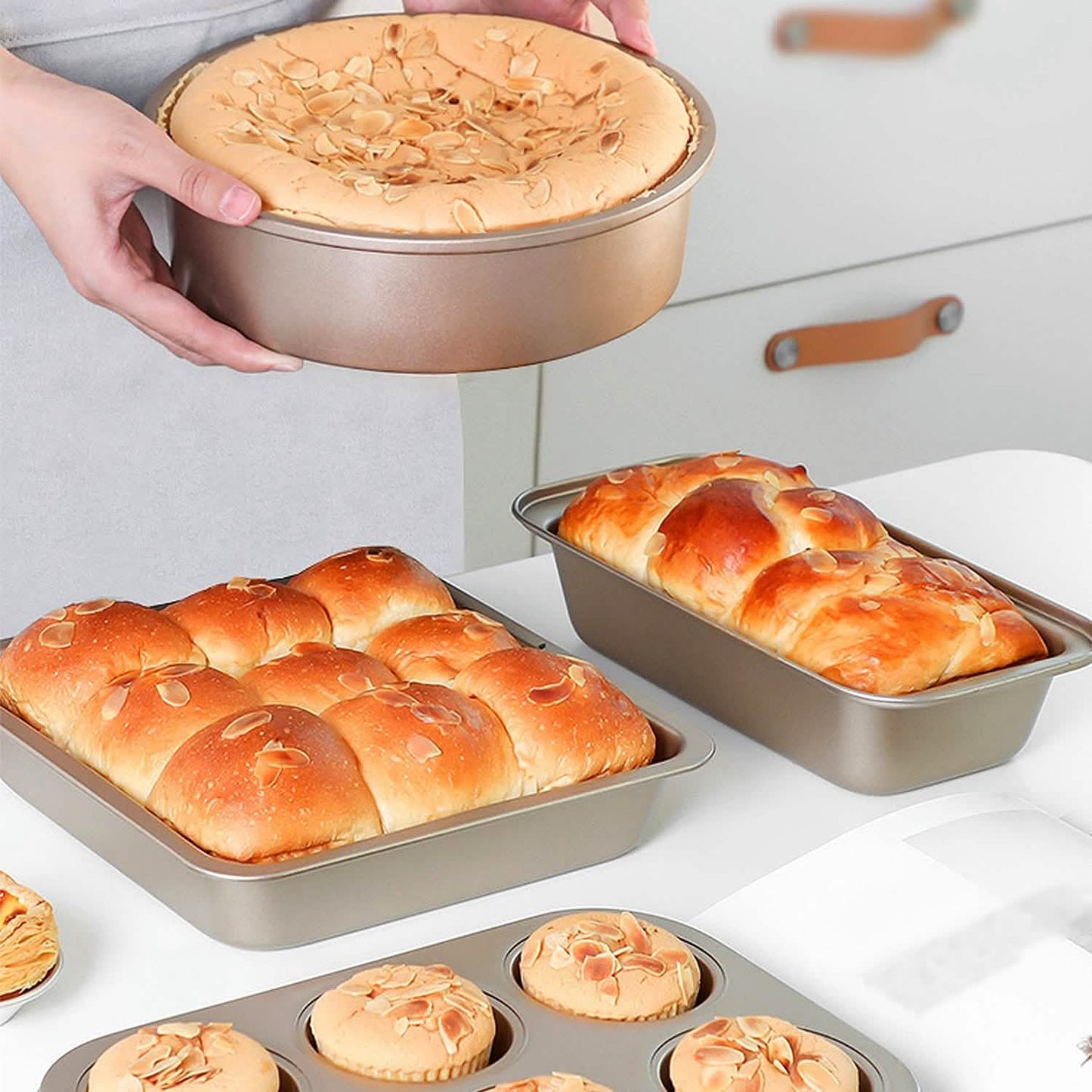 5-Piece: Nonstick Bakeware Set Kitchen Tools & Gadgets - Tophatter Daily Deals