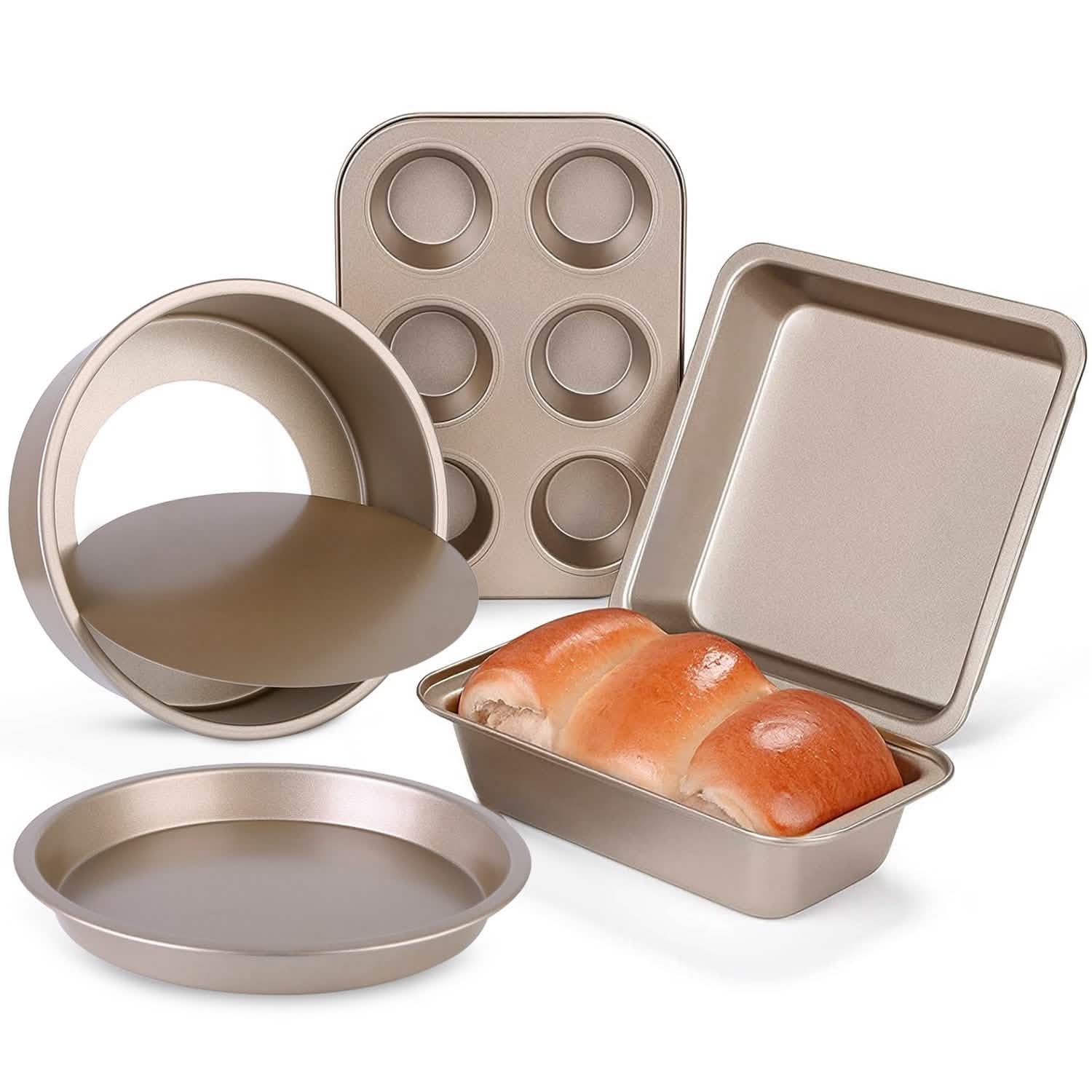 5-Piece: Nonstick Bakeware Set Kitchen Tools & Gadgets - Tophatter Daily Deals