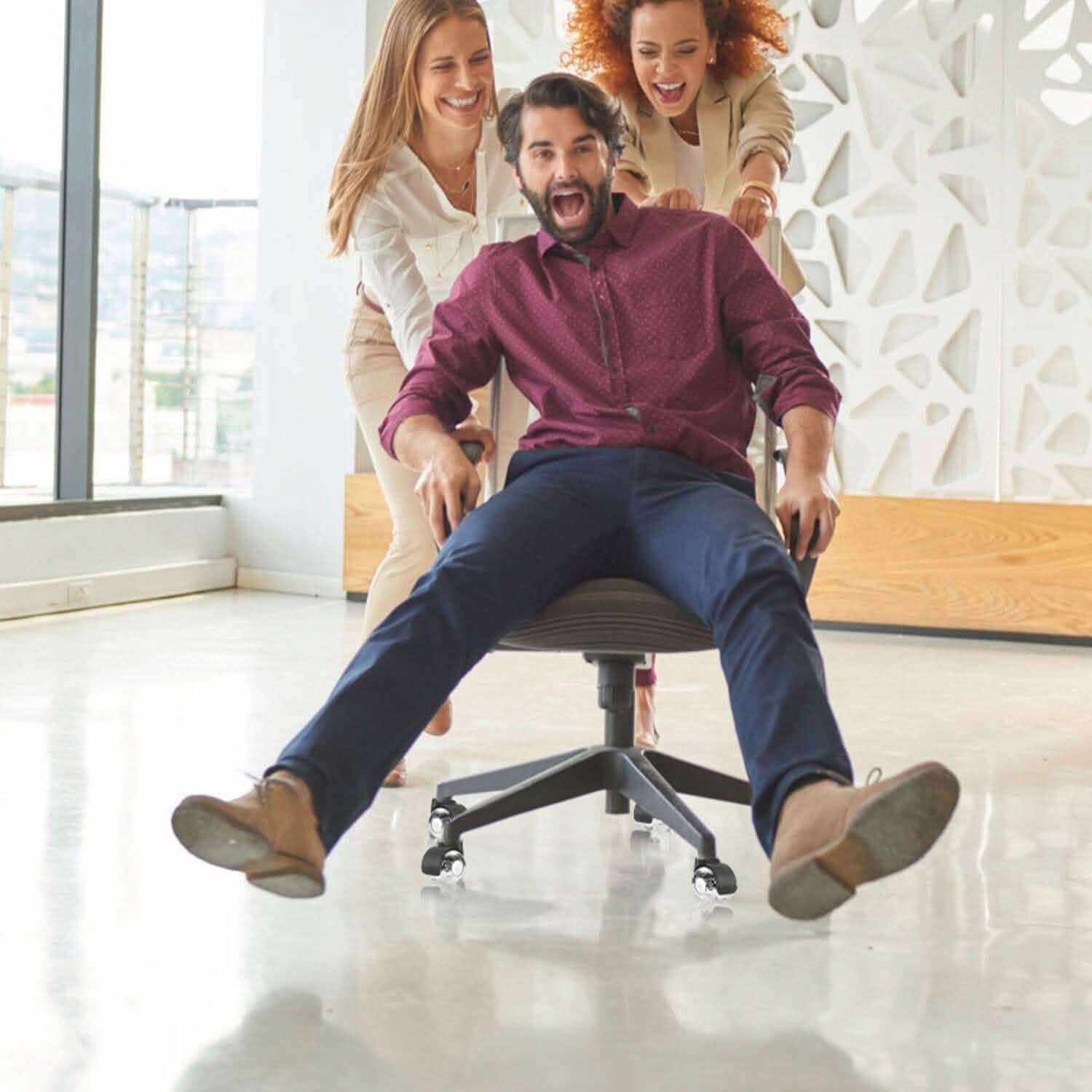 5-Piece: Office Chair Wheels Replacement School, Office & Art Supplies - Tophatter Daily Deals