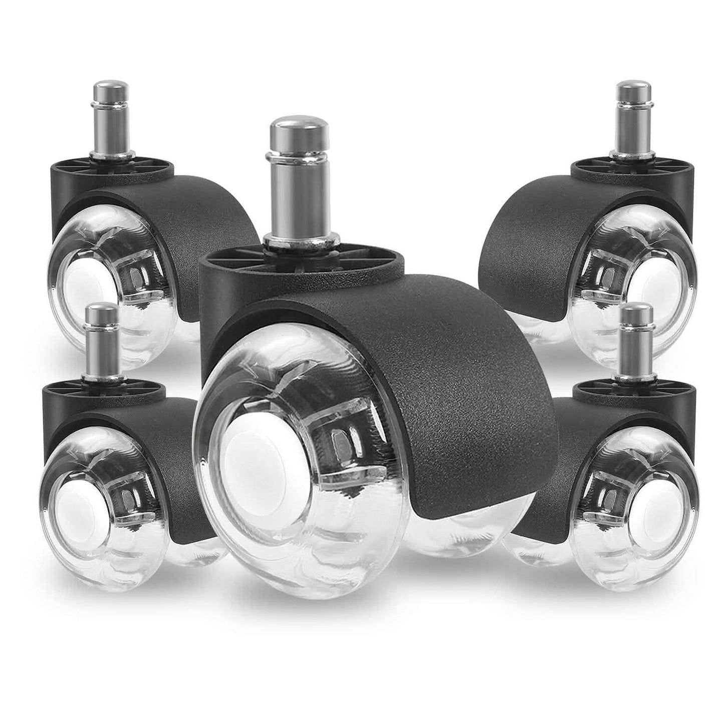 5-Piece: Office Chair Wheels Replacement School, Office & Art Supplies - Tophatter Daily Deals