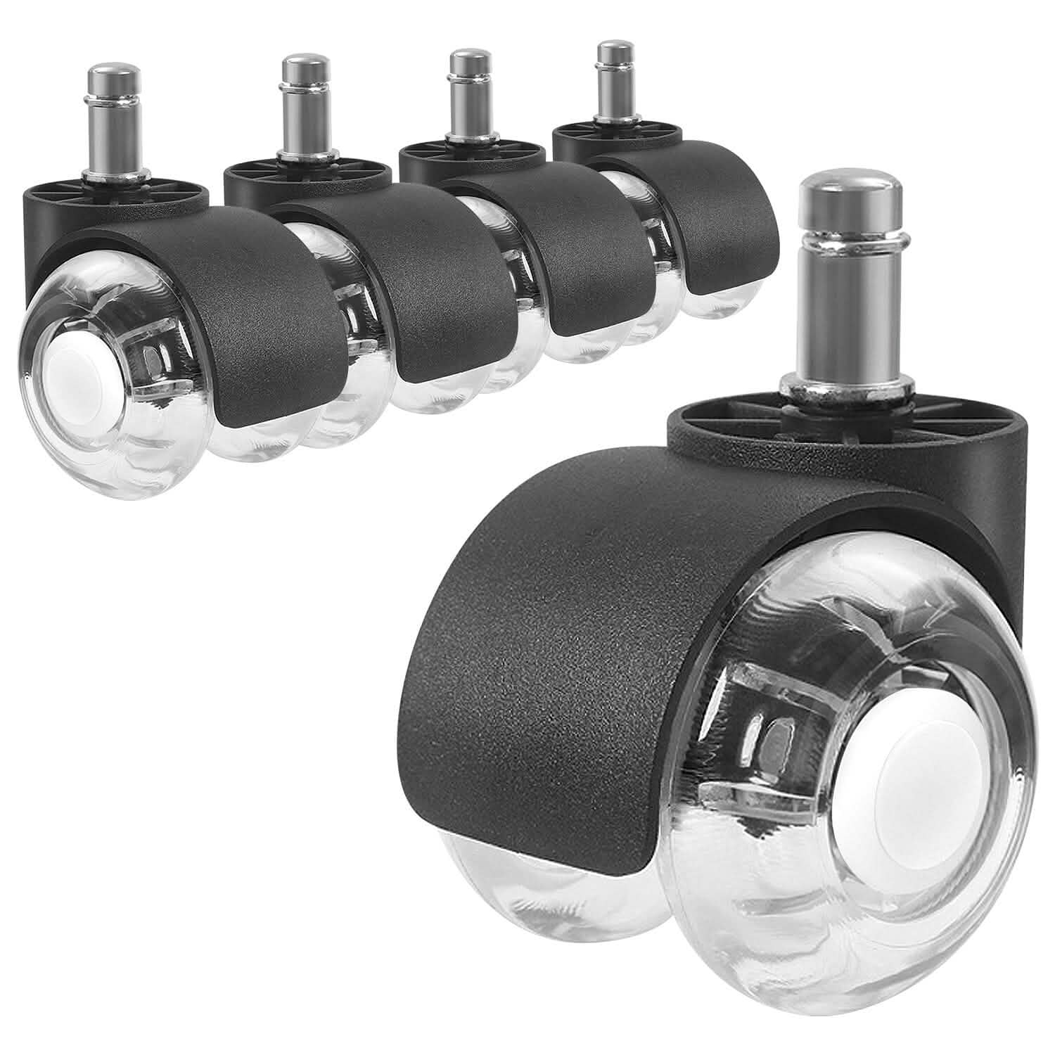 5-Piece: Office Chair Wheels Replacement School, Office & Art Supplies - Tophatter Daily Deals
