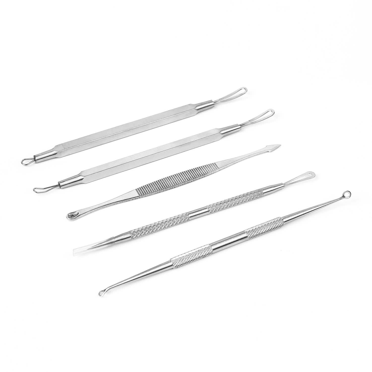 5-Piece Set: Blackhead Remover Kit Stainless Steel Popping Zit Remover Beauty & Personal Care - Tophatter Daily Deals
