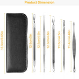 5-Piece Set: Blackhead Remover Kit Stainless Steel Popping Zit Remover Beauty & Personal Care - Tophatter Daily Deals
