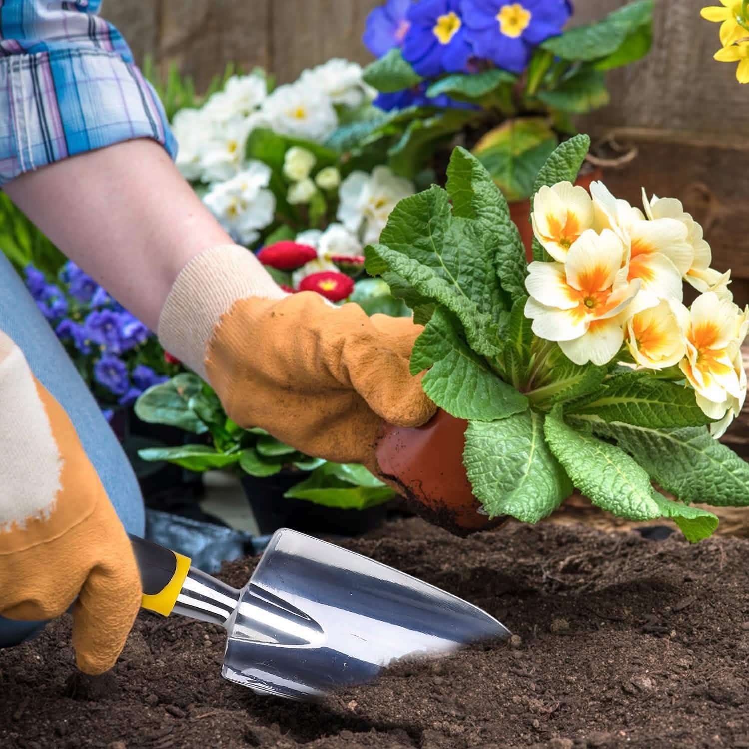 5-Pieces Set: Heavy Duty Garden Tool Set with Non-Slip Handle Garden & Patio - Tophatter Daily Deals