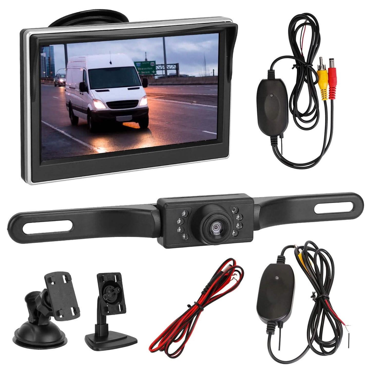 5" Screen Backup Camera Monitor Kit Automotive - Tophatter Daily Deals