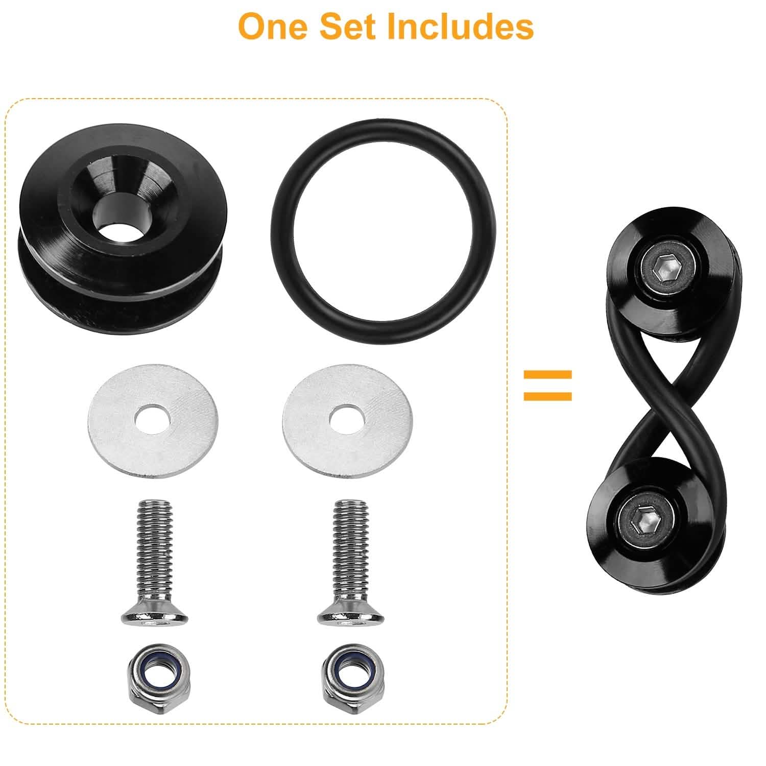 5-Set: Car Quick Release Bumper Fasteners Automotive - Tophatter Daily Deals