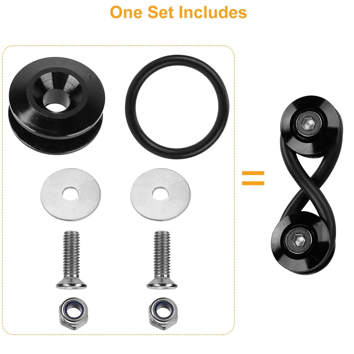 5-Set: Car Quick Release Bumper Fasteners Automotive - Tophatter Daily Deals