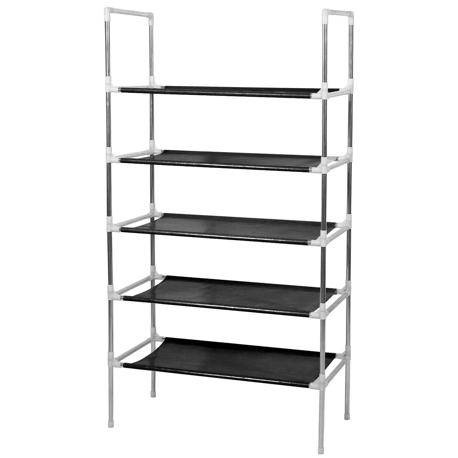 5-Tiers Shoe Rack Shelves 15 Pairs Shoe Oraganizer Storage & Organization - Tophatter Daily Deals