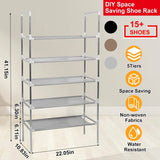 5-Tiers Shoe Rack Shelves 15 Pairs Shoe Oraganizer Storage & Organization - Tophatter Daily Deals