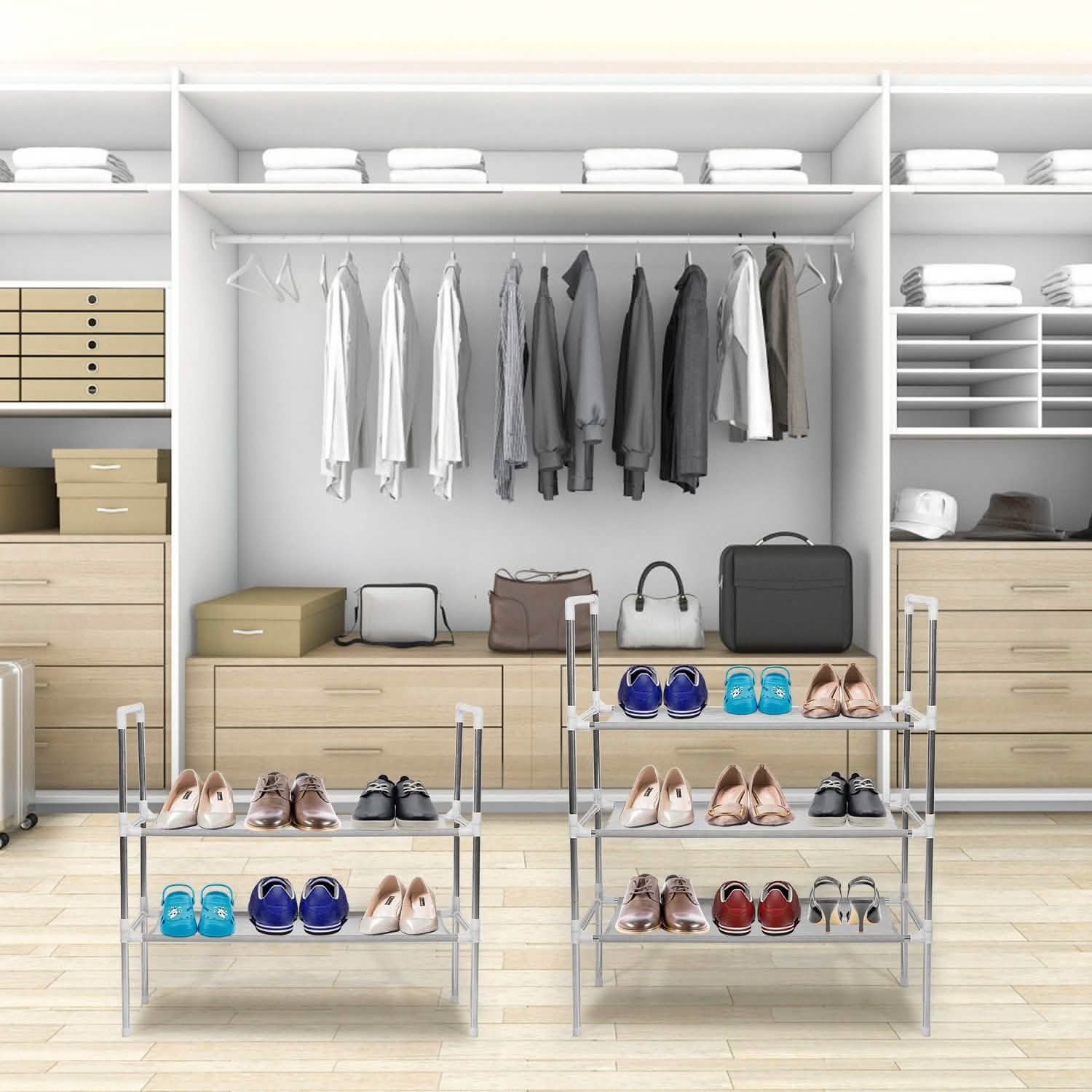 5-Tiers Shoe Rack Shelves 15 Pairs Shoe Oraganizer Storage & Organization - Tophatter Daily Deals