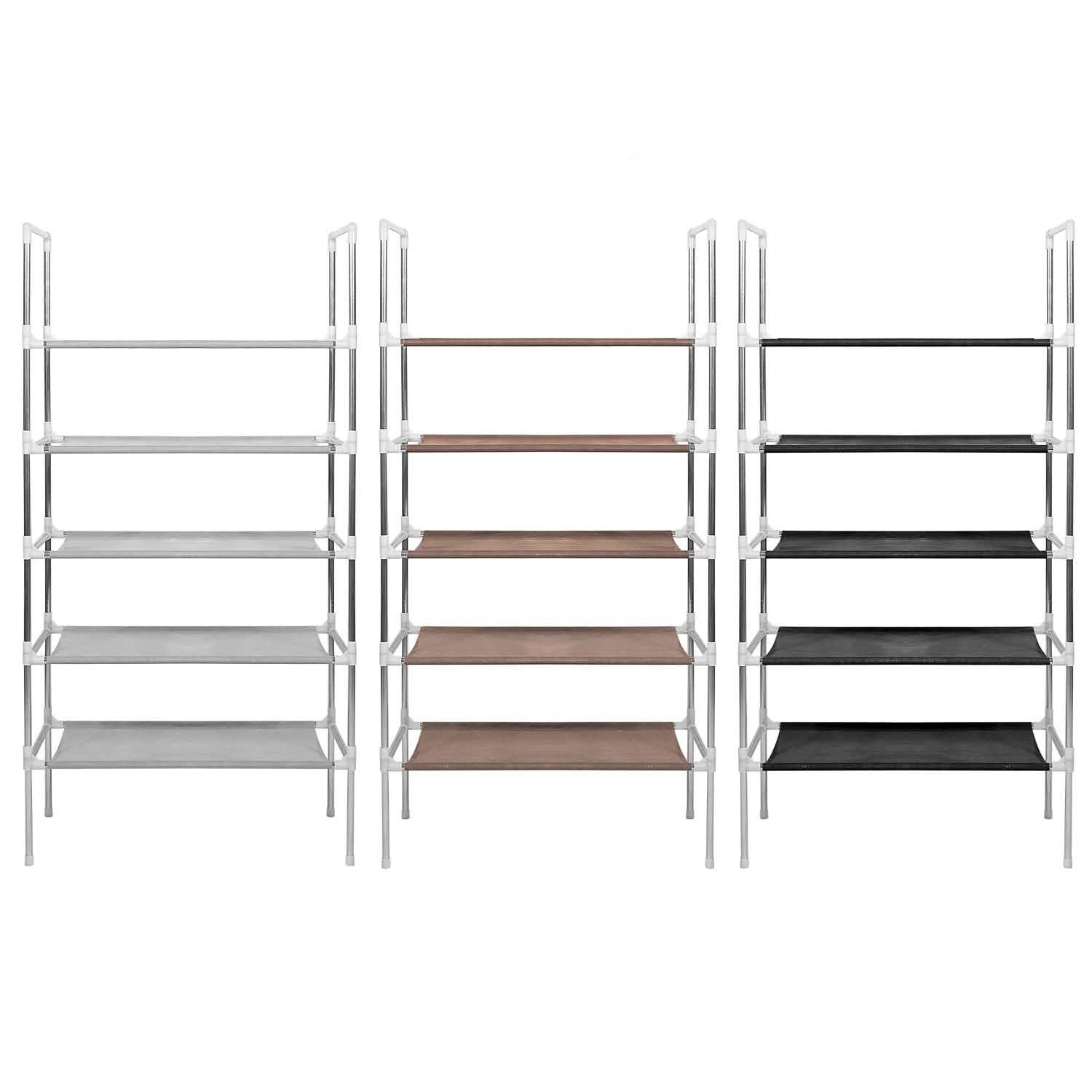 5-Tiers Shoe Rack Shelves 15 Pairs Shoe Oraganizer Storage & Organization - Tophatter Daily Deals