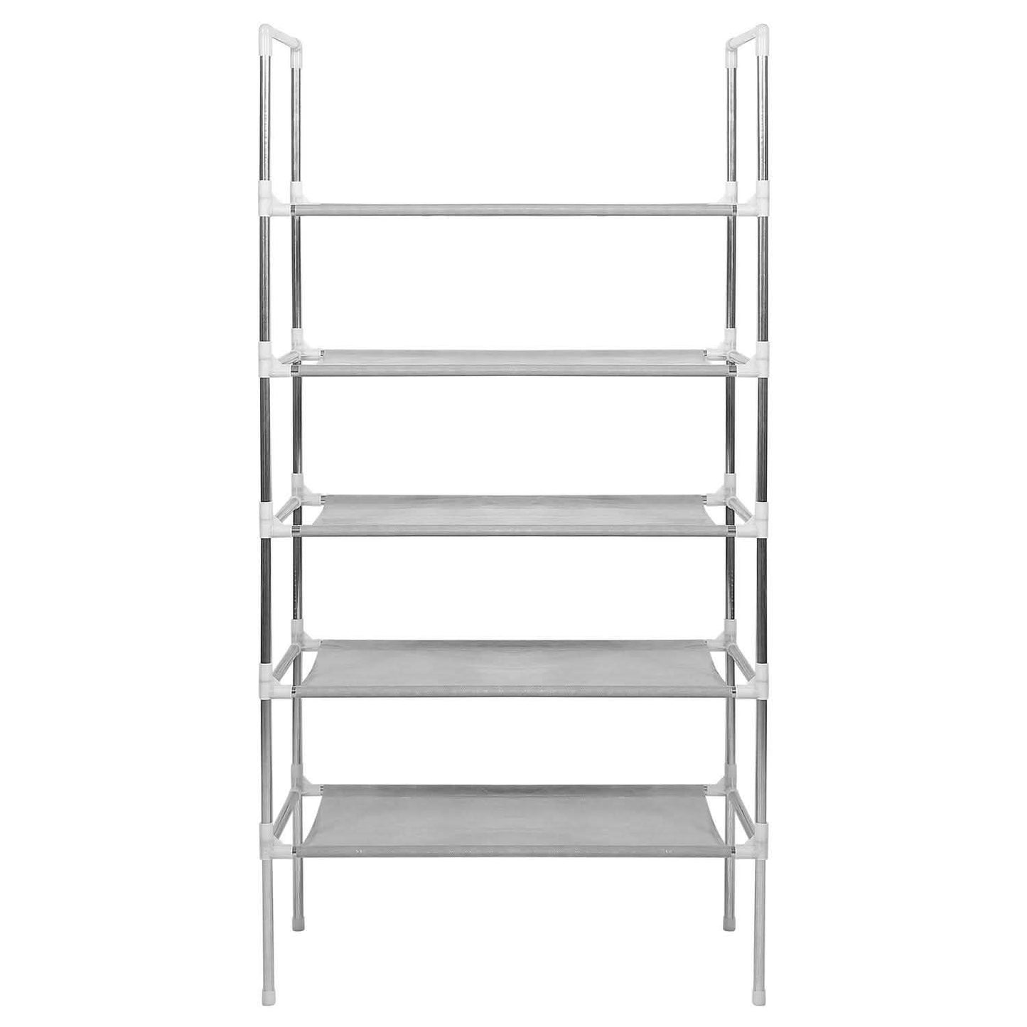 5-Tiers Shoe Rack Shelves 15 Pairs Shoe Oraganizer Gray Storage & Organization - Tophatter Daily Deals