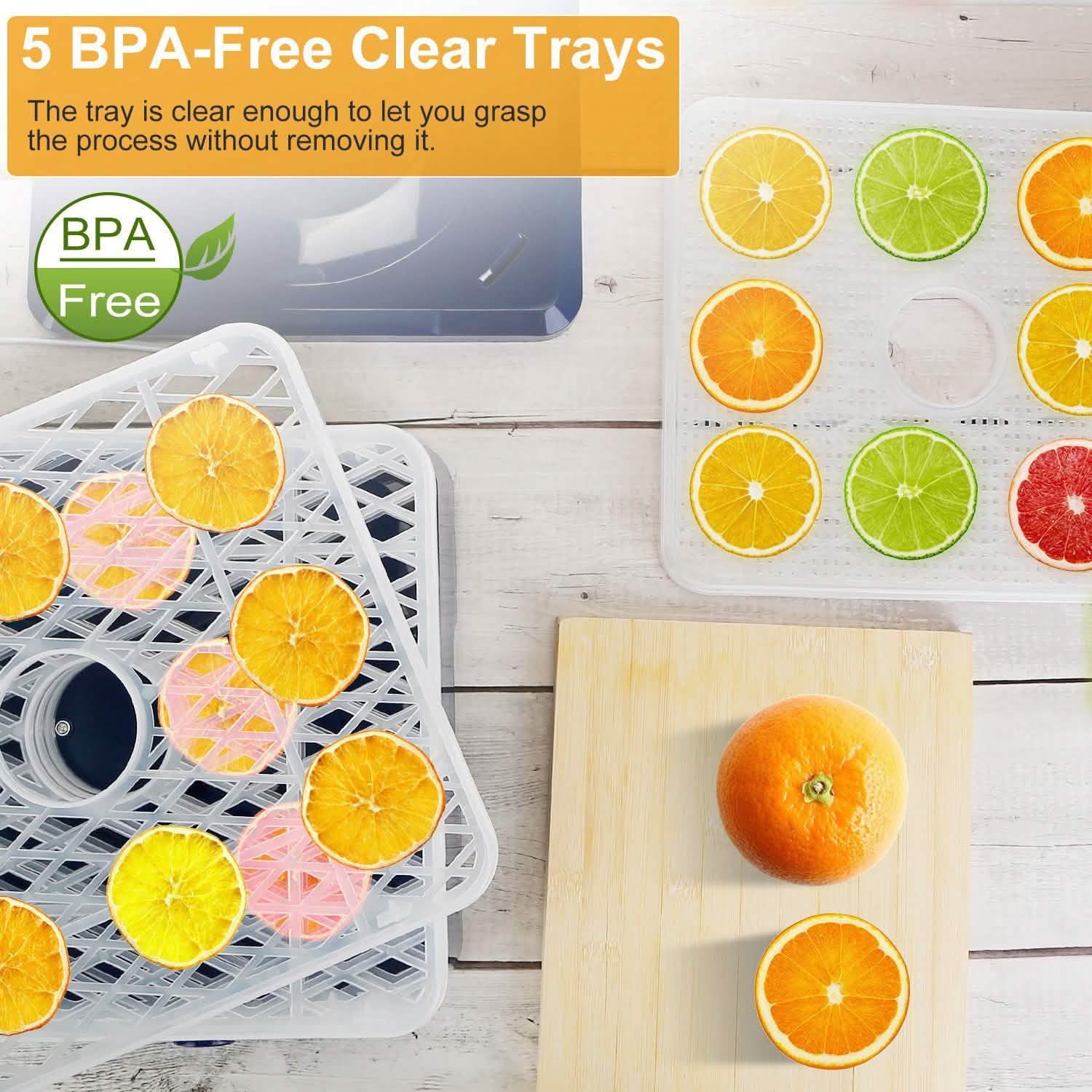 5-Tray Electric Food Dehydrator Kitchen Appliances - Tophatter Daily Deals