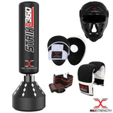 Punch Bag Stand UK - 6ft Boxing Free Standing Punch Bag Stand MMA Martial Arts Punching Gloves Sets Exercise & Fitness - Tophatter Daily Deals