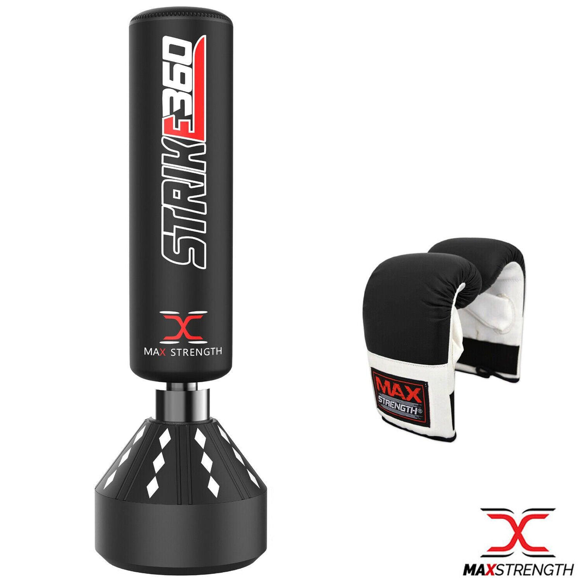 Punch Bag Stand UK - 6ft Boxing Free Standing Punch Bag Stand MMA Martial Arts Punching Gloves Sets 2pcs Exercise & Fitness - Tophatter Daily Deals