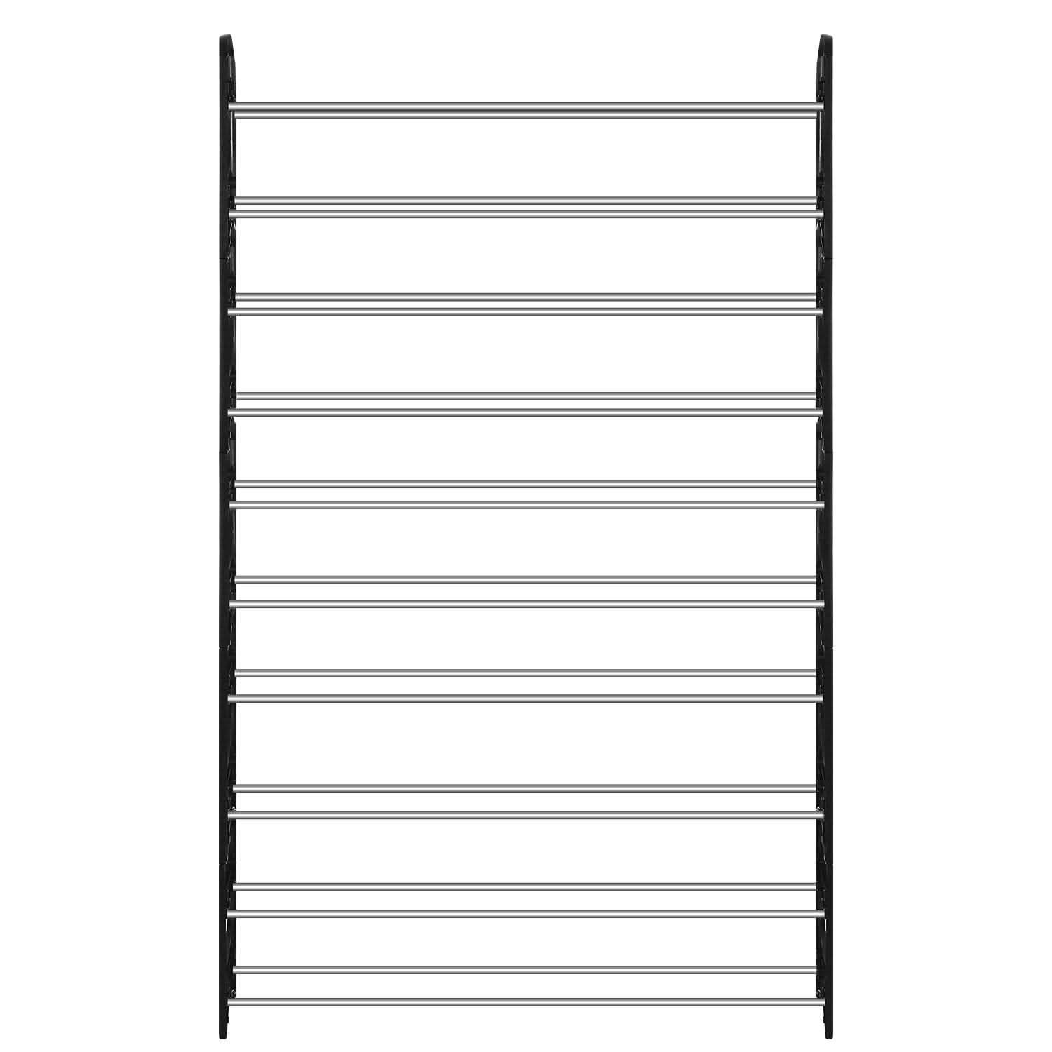 50-Pair Shoe Rack Storage Organizer 10-Tier Portable Wardrobe Tower Storage & Organization - Tophatter Daily Deals