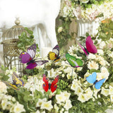 50-Piece: Butterfly Stake Ornament Garden & Patio - Tophatter Daily Deals
