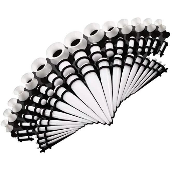 50-Piece: Ear Stretching Kit White Beauty & Personal Care - Tophatter Daily Deals