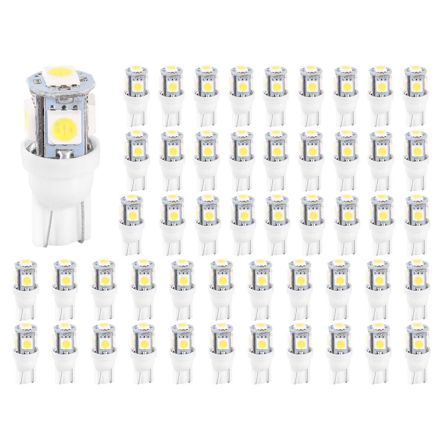 50-Piece: LED Car Light Bulbs Automotive - Tophatter Daily Deals