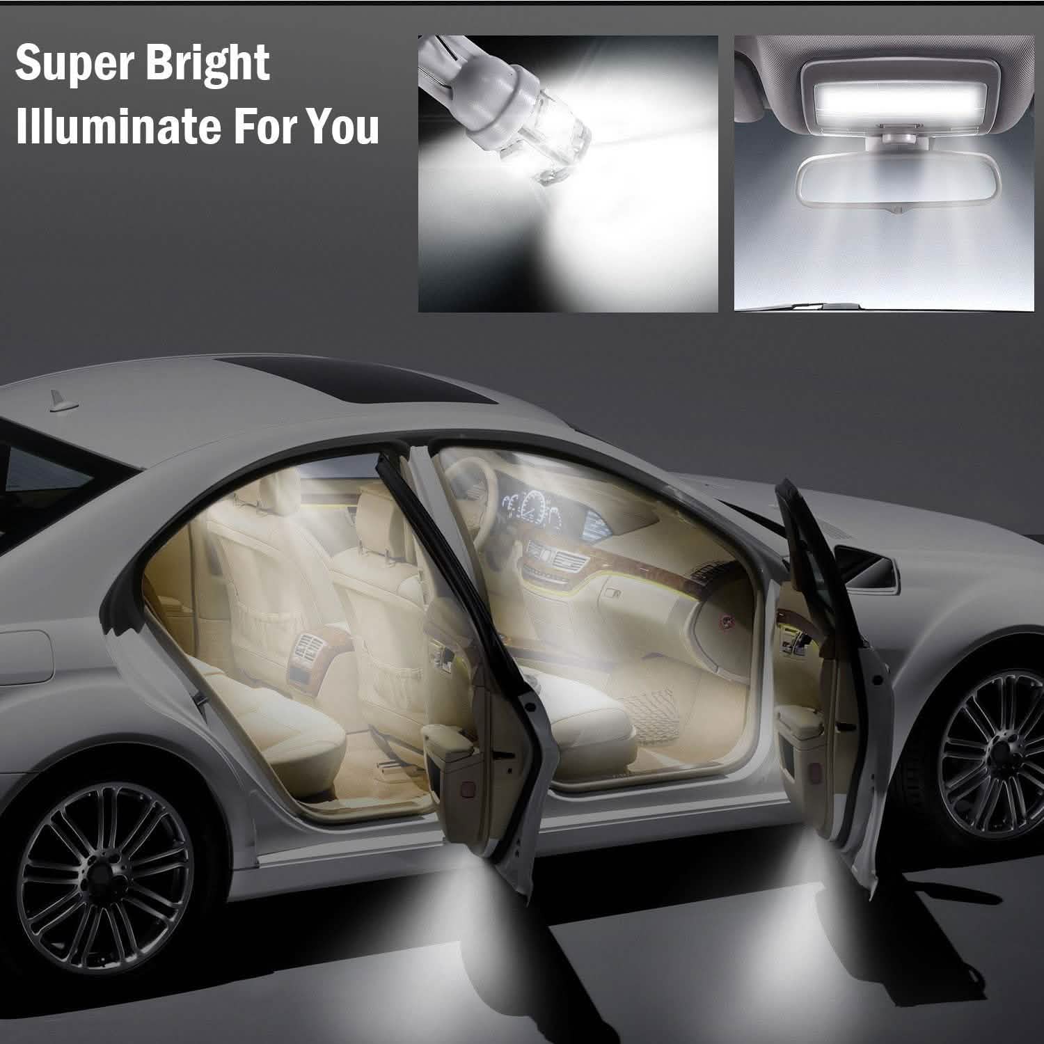 50-Piece: LED Car Light Bulbs Automotive - Tophatter Daily Deals