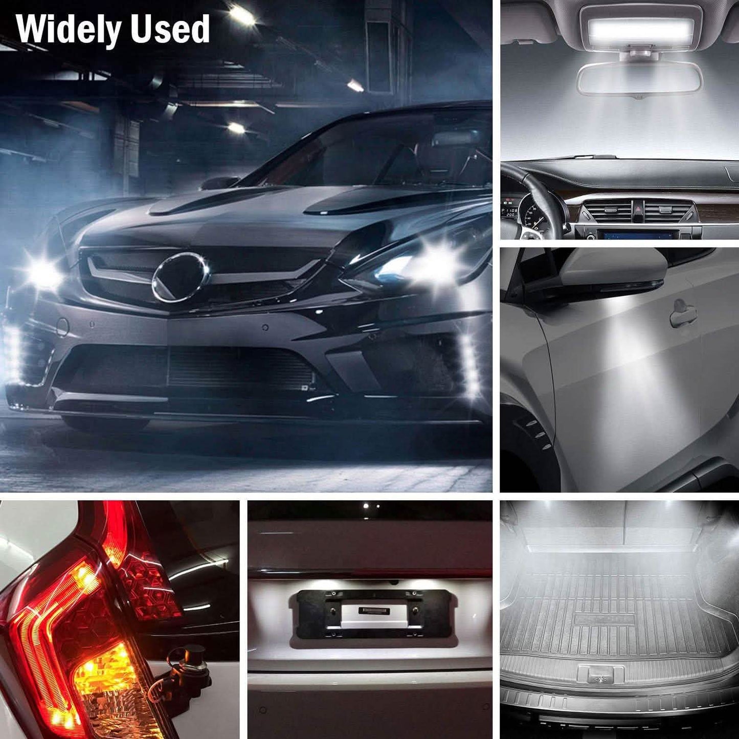 50-Piece: LED Car Light Bulbs Automotive - Tophatter Daily Deals