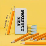 50-Pieces: 3.5" Hexagonal Golf Pencils - HB Yellow, Pre-Sharpened School, Office & Art Supplies - Tophatter Daily Deals