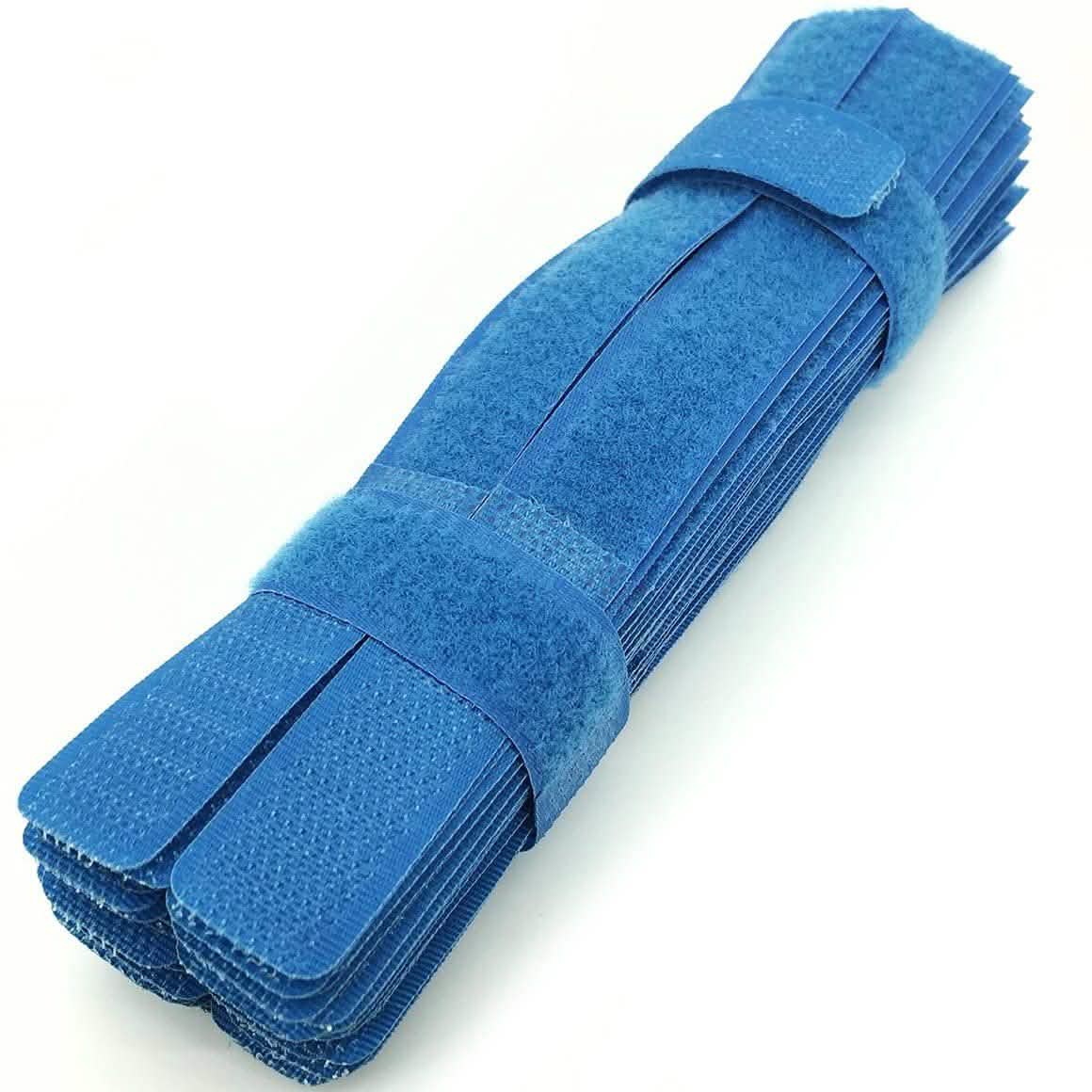 50-Pieces: Cable Ties Reusable Fastening Wire Organizer Cord Rope Holder 7 Inch Blue Storage & Organization - Tophatter Daily Deals