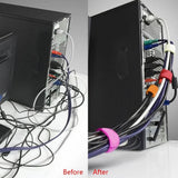 50-Pieces: Cable Ties Reusable Fastening Wire Organizer Cord Rope Holder 7 Inch Storage & Organization - Tophatter Daily Deals