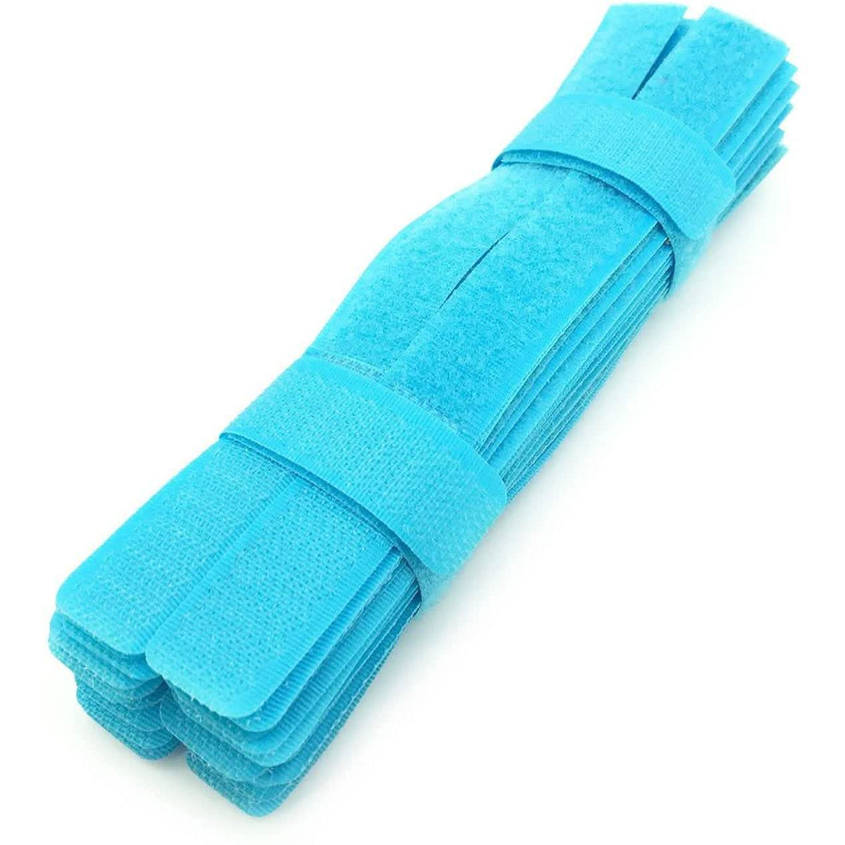 50-Pieces: Cable Ties Reusable Fastening Wire Organizer Cord Rope Holder 7 Inch Sky Blue Storage & Organization - Tophatter Daily Deals