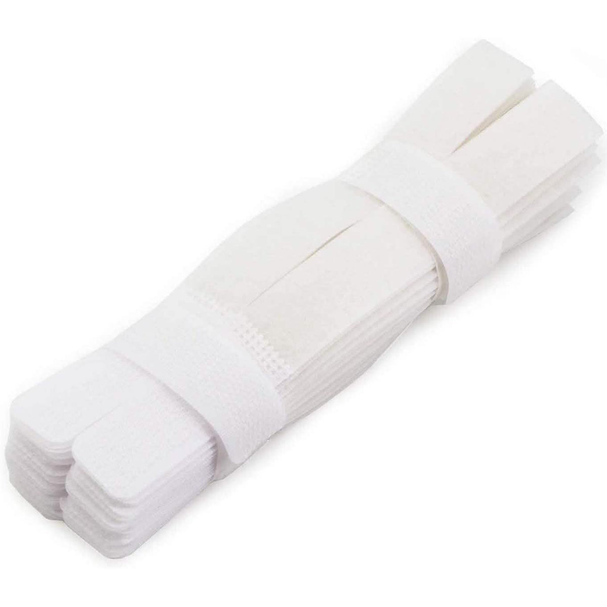 50-Pieces: Cable Ties Reusable Fastening Wire Organizer Cord Rope Holder 7 Inch White Storage & Organization - Tophatter Daily Deals