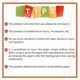 50-Pieces: Disposable Paper Liners For Air Fryer Suitable For 2 - 8 Quarts Kitchen Tools & Gadgets - Tophatter Daily Deals