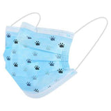 50-Pieces: Kids Disposable Face Masks Blue Claw Face Masks & PPE - Tophatter Daily Deals