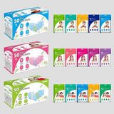 50-Pieces: Kids Disposable Face Masks Face Masks & PPE - Tophatter Daily Deals
