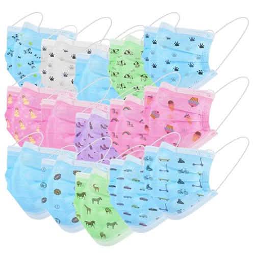 50-Pieces: Kids Disposable Face Masks Face Masks & PPE - Tophatter Daily Deals