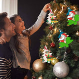 50-Pieces: Wooden Mini Christmas Tree Small Pendant Seasonal Decor - Tophatter Daily Deals