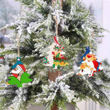 50-Pieces: Wooden Mini Christmas Tree Small Pendant Seasonal Decor - Tophatter Daily Deals